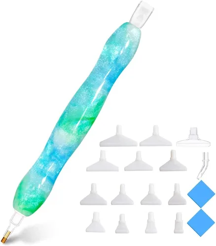Miniatura 10 de Praise V Do Taladro de arte de pintura de diamante morado DotAccessories Tools Pen, herramienta selector de gemas de diamantes de imitación