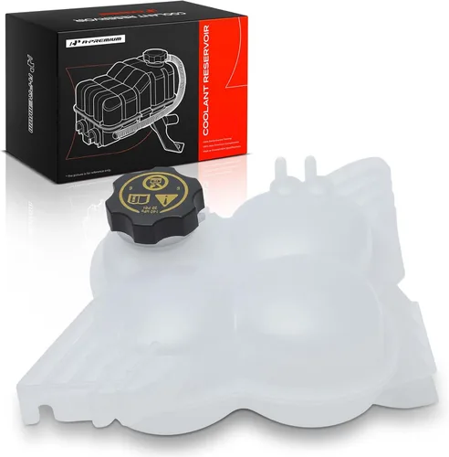 A-Premium Tanque de depósito de recuperación de desbordamiento de refrigerante del motor [con tapa] compatible con Chevrolet Colorado y GMC Canyon,