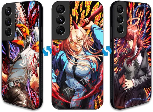 Miniatura 13 de Funda 3D Anime Motion para Samsung Galaxy S22, a prueba de golpes, suave, antiarañazos, manga cambiable, compatible con Samsung Galaxy S22, 6.1