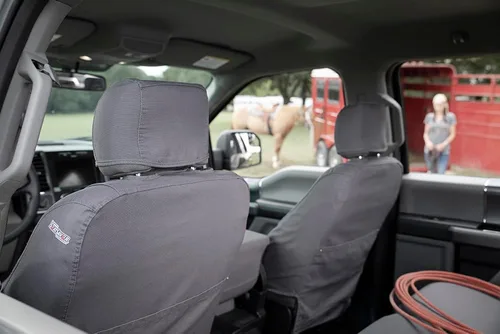 Miniatura 5 de Covercraft Polycotton SeatSaver Fundas para Asientos Personalizadas Compatible con Ford F-150 2019-2020, Ford F-250/F-350/F-450/F-550 2019-2022