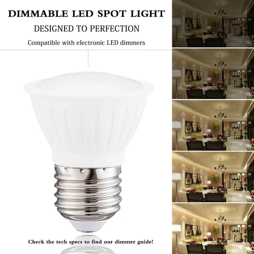Miniatura 6 de Small frog Bombilla LED PAR16 regulable, 7 W = 65 W, base media E26 700 lm 3000 K, blanco suave, ángulo de haz de 120°, paquete de 6
