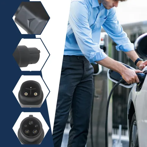 Miniatura 7 de Actualizado para cargador Tesla a adaptador J1772 para NACS, 50A 240V, para Ioniq 5 y para Hyundai