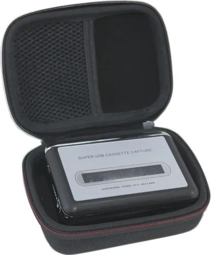 Suw - Funda de viaje rígida para reproductor de casetes Reshow - Reproductor de cinta portátil captura música de audio MP3 (solo estuche)