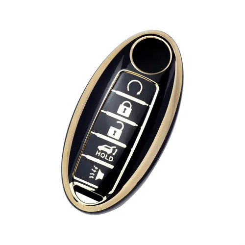 Miniatura 8 de Funda protectora para llavero inteligente de TPU con borde dorado, compatible con Infiniti EX FX X G JX M Q Series para NISSAN ALTIMA COUPE ARMADA