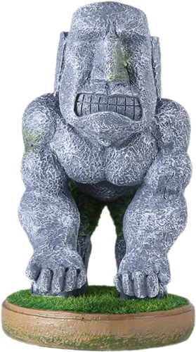 Hemobllo Moai - Soporte para pantalla de control de juegos, adorno de escritorio, accesorio único para juegos, decoración creativa del hogar, diseño