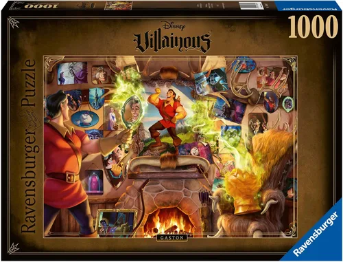 Miniatura 2 de Ravensburger Disney Villainous Gaston - Rompecabezas de 1000 piezas para adultos, 16889, cada pieza es única, la tecnología Softclick significa que