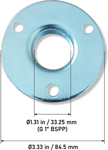 Miniatura 6 de Tapa de respiración de tanque hidráulico para depósito de aceite y combustible – Tapón de llenado de metal con reborde