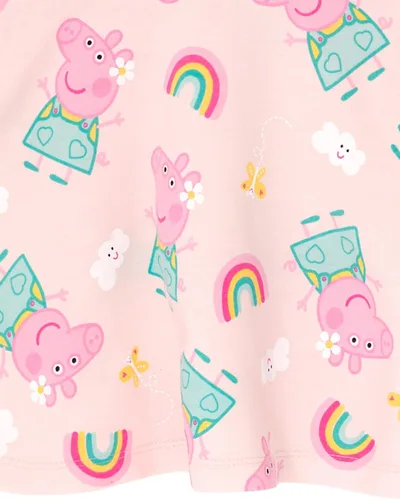 Miniatura 3 de Peppa Pig Vestido skater de felpa francesa para niñas pequeñas