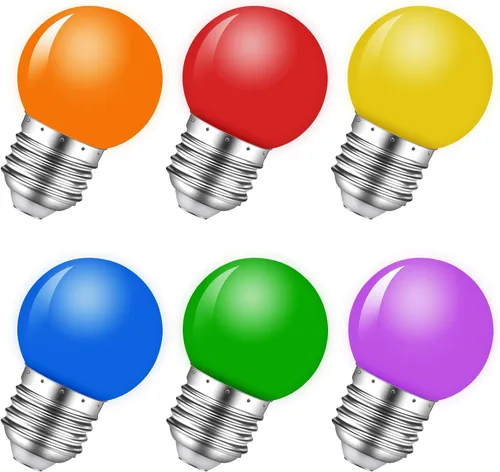 Miniatura 14 de Bombilla de luz nocturna, bombillas LED de 1 W, bombillas G14 G45 E26, bombillas de ahorro de energía, equivalente a 5 W, blanco frío de 6500 K