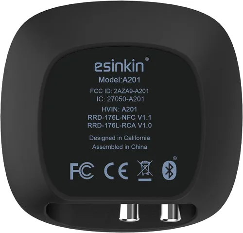 Miniatura 7 de Esinkin Receptor Bluetooth Adaptador de audio inalámbrico 4.0 (NFC habilitado) para sistema de sonido estéreo de música HD
