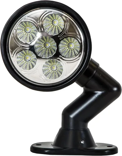 Miniatura 2 de Buyers Products 1492145 Luz de trabajo LED de inundación ultra brillante articulada de 5 pulgadas de ancho, 18 LED, 4500 lúmenes, clasificación