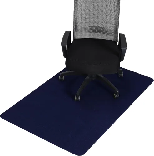 PATIKIL Tapete para silla de oficina de 55 x 35 pulgadas, tapete multiusos de escritorio para sillas rodantes para suelos de madera dura (azul)