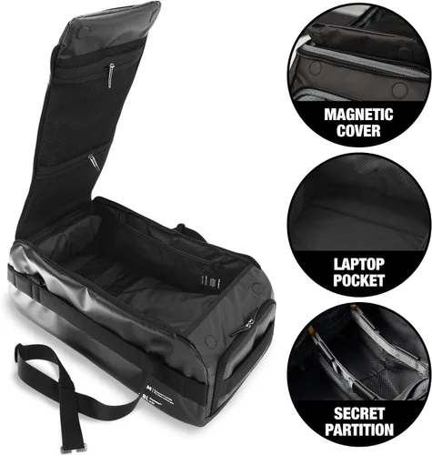 Miniatura 5 de Blackbriar Range Duffel - Mochila convertible color rojo marciano de 30 litros, con acceso magnético patentado, partición modular en S, garaje