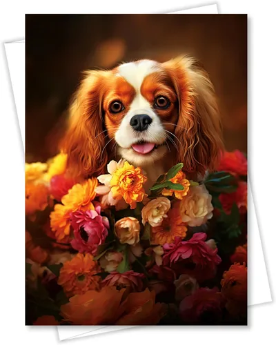 Miniatura 23 de Boston Terrier - Tarjeta de felicitación para todas las ocasiones de la colección Unique Dog Party Delights, grande, 5 x 7 pulgadas