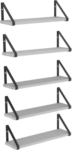 Miniatura 13 de Wallniture Ponza - Estante flotante de pared de 17 x 4.5 pulgadas, estantes pequeños de madera para almacenamiento en la pared, estante montado