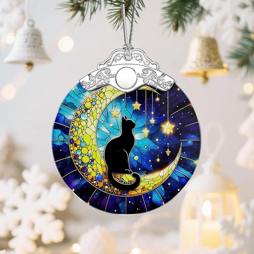 Miniatura 3 de Adornos de Navidad de gato negro: adornos de árbol de Navidad, regalo de decoración navideña, relleno de calcetines, ideas de regalo, regalos