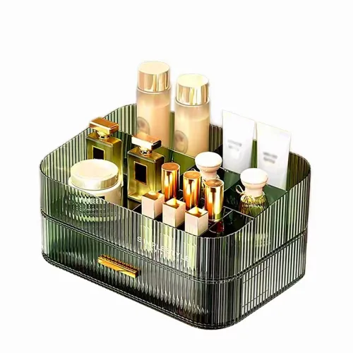 Miniatura 11 de Organizador de maquillaje con cajones apilables, organizadores y almacenamiento para tocador de baño, ideal para escritorios y cómodas, excelente