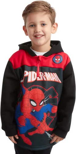 Miniatura 3 de Marvel Sudadera con capucha de forro polar Avengers para niño - Capitán América, Spider-Man, Iron Man (Tamaño 2T-18)