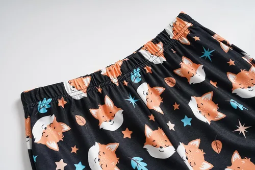 Miniatura 5 de Hupohoi Conjunto de pijama lindo de verano para niñas grandes, ropa de dormir estampada en forma de corazones a