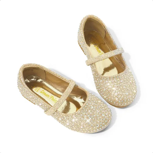 Miniatura 5 de DREAM PAIRS Zapatos planos Mary Jane con diamantes de imitación para niñas