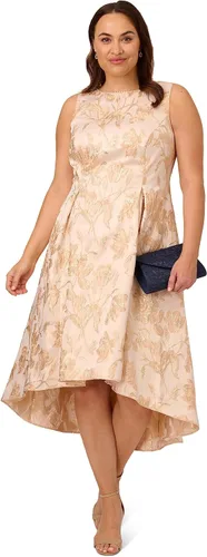 Miniatura 4 de Adrianna Papell Vestido Jacquard Metálico Perla Mujer