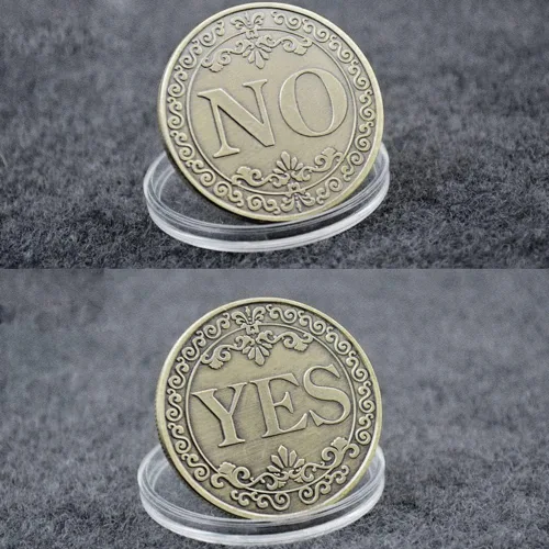 Miniatura 7 de Glamtune Novedad Sí No Challenge Coin Medallion Collector