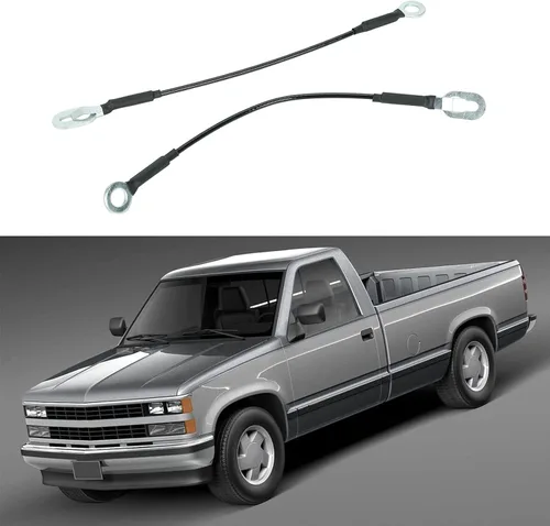 Miniatura 3 de Juego de cables de puerta trasera para 1988-2002 Chevy GMC C/K 1500 2500 3500 Pickup Truck LH y RH de 14-9/16 pulgadas de largo Reemplazo 15673251