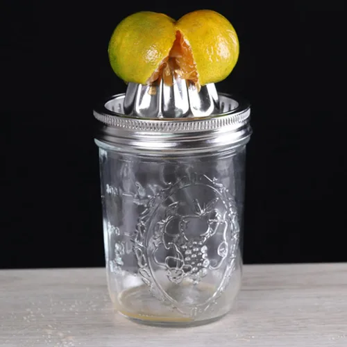 Miniatura 6 de DOITOOL Manual Stainless Steel Lemon Juicer and Orange Handheld Fruit Squeezer for Mason Jar 480Ml, Can Citrus Juicer for Kitchen Use