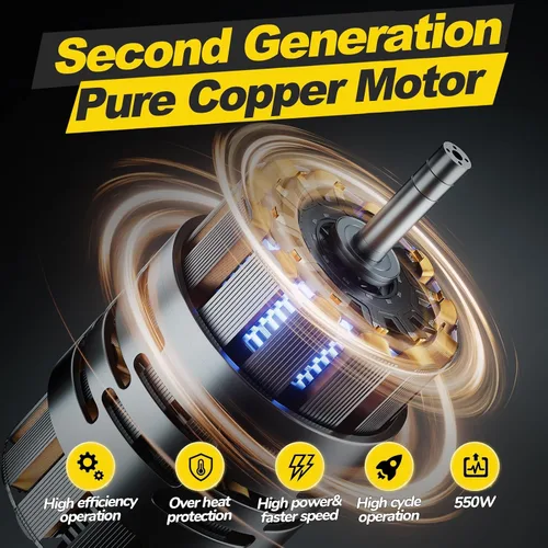 Miniatura 5 de Mini motosierra inalámbrica de 6 pulgadas, motosierra pequeña con batería de 2.0 Ah, motosierra eléctrica de mano, ligera, segura para cortar