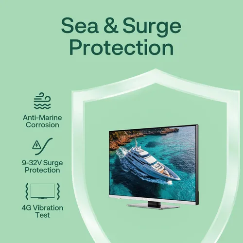 Miniatura 5 de SYLVOX TV de 12 voltios, TV inteligente RV de 22 pulgadas con reproductor de DVD 1080P Full HD, amplio ángulo de visión, sintonizador ATSC, HDMI