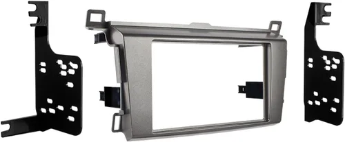 Metra Electronics 95-8242G Kit de instalación de tablero de instalación doble DIN para vehículos Toyota Rav4 2013 en adelante, color gris (958242G)