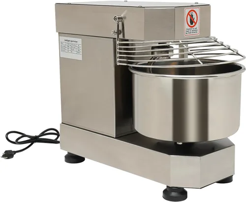 Miniatura 4 de Máquina de amasado de masa comercial 750 W Mezclador de masa en espiral eléctrico de alta resistencia 10.6QT Máquina mezcladora de harina de doble