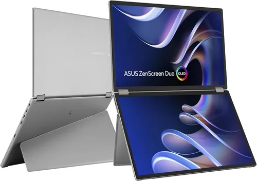 Miniatura 27 de ASUS ZenScreen Duo OLED 360° Monitor Portátil Plegable (MQ149CD) - Dual de 14 pulgadas, 16:10, 1920x1200, DisplayHDR400 True Black, 100% DCI-P3