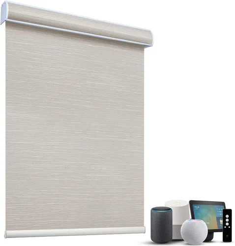 Miniatura 79 de SmartWings Persianas Motorizadas con Sombras para Ventana Control Remoto Funciona con Thread Apple Homekit Z-Wave Alexa 100% Blackout de Doble Cara
