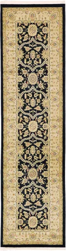 Unique Loom Edinburgh Collection - Alfombra clásica oriental tradicional francesa con diseño floral inspirado en el campo (2 pies 7 pulgadas x 10