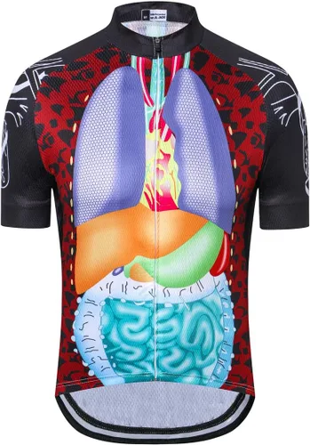 Miniatura 91 de Weimostar Hombre Ciclismo Jersey Manga Corta Bicicleta Ropa Multicolor Diamante