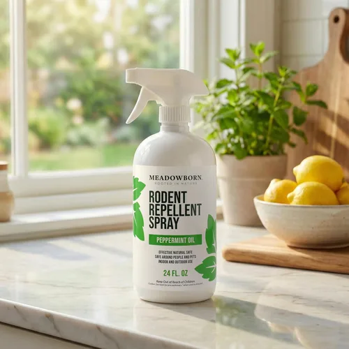 Miniatura 2 de Spray de control de roedores de aceite de menta, control natural en interiores y exteriores para ratones y ratas, fórmula extrafuerte a base