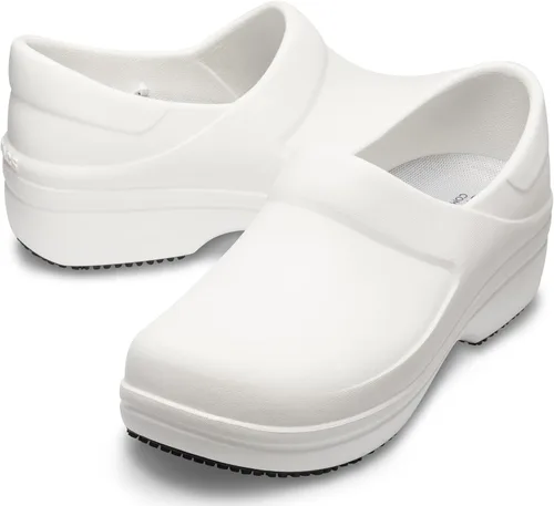 Miniatura 10 de Crocs Neria Pro II - Crocs embellecidos para mujer Zapatos de trabajo antideslizantes, blanco, 5