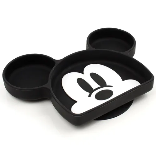 Miniatura 11 de Bumkins Disney Plato de Succión para Niños Pequeños y Bebés, Plato con Agarre de Silicona, Alimentación Dirigida por el Bebé, Suministros de Winnie