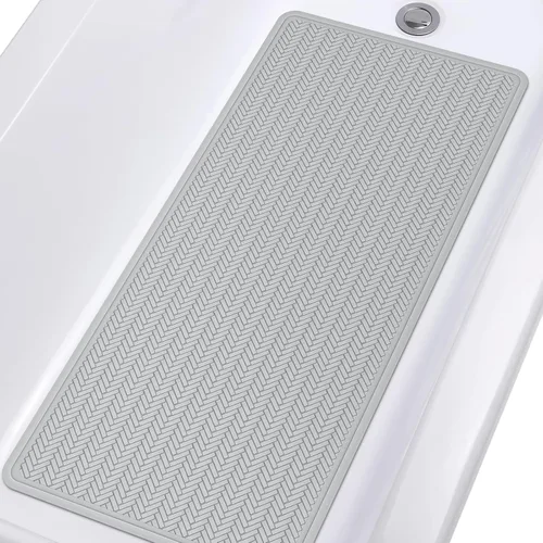 OTHWAY Alfombra de Bañera Antideslizante, Alfombra de Baño de Goma Extra Larga para Bañera, Lavable a Máquina, Alfombra Antideslizante para Ducha Un