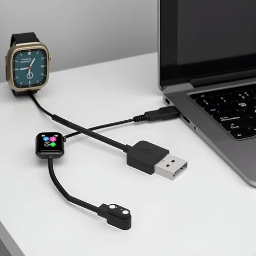 Miniatura 4 de Compatible con cargador de reloj inteligente Da Fit, cable de cargador USB de repuesto de 3.3 pies, cable de carga para reloj inteligente, reloj