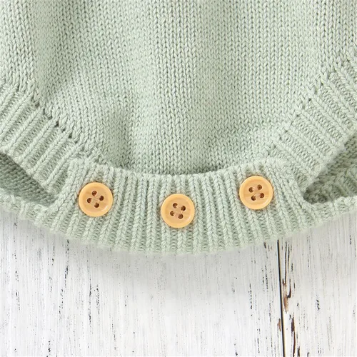 Miniatura 4 de Conjunto de ropa de bebé niña recién nacida, mameluco de algodón sin mangas, suéter de conejo, ropa para bebé niña
