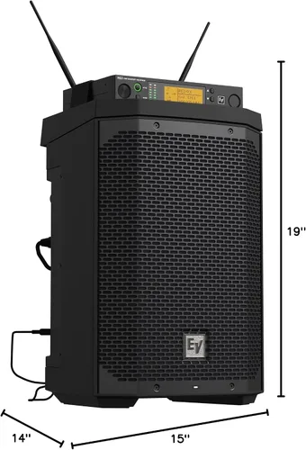 Miniatura 9 de Electro-Voice EVERSE - Altavoz compacto de 8 pulgadas, ligero, con batería de 2 vías, con audio Bluetooth y control (negro)