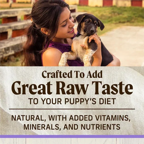 Miniatura 3 de Merrick Healthy Grains - Croquetas crudas liofilizadas, alimento natural para cachorros con alto contenido de proteínas, pollo y arroz integral