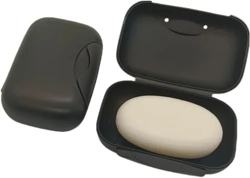 Miniatura 17 de Soporte de jabón de viaje, barra, jabonera, ducha, caja de almacenamiento de jabón para baño, camping, gimnasio, Vonpri (azul, paquete de 3)