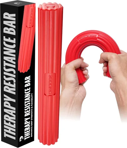 Miniatura 10 de DMoose Fitness Flex Resistance Bar for Physical Therapy - Non-Slip Odorless Material, Exercise Bar for Tennis & Golfers Elbow Tendonitis Relief