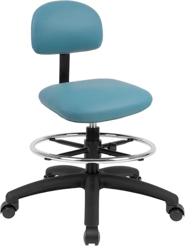 Miniatura 25 de Serie FSS Silla de asiento cuadrado de altura baja (43.2 cm - 55.9 cm) de asiento. Vinilo de tela - para oficina, garaje, escritorio, taller