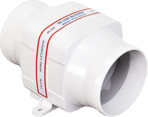 DC HOUSE 4 '' eléctrico en línea Marine sentina aire barco soplador 12V 270 CFM bastante