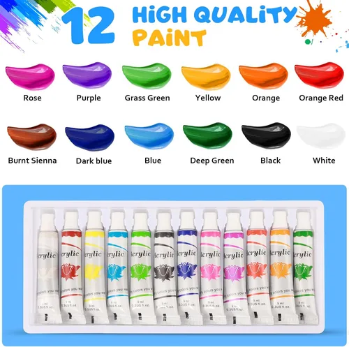 Miniatura 6 de Kits de pintura artística, estación de pintura, incluyendo limpiador de pinceles de pintura mejorado, tapete de pintura de silicona de 20 x 16 Azul