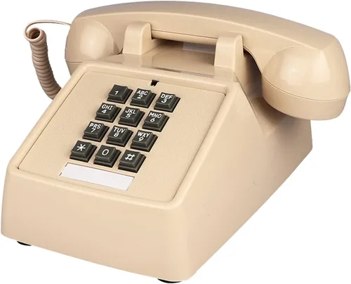 Miniatura 3 de TelPal Teléfonos fijos para oficina en casa, hotel, escuela, con cable, de una sola línea, teléfono básico de escritorio pesado para personas